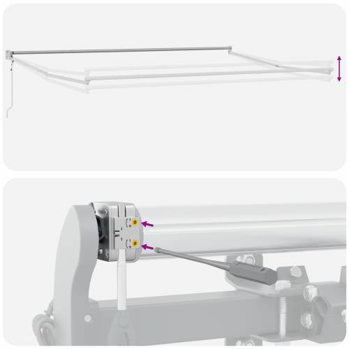 Ručna uvlačiva tenda s LED Narančasta i smeđa 350x250 cm Cijena