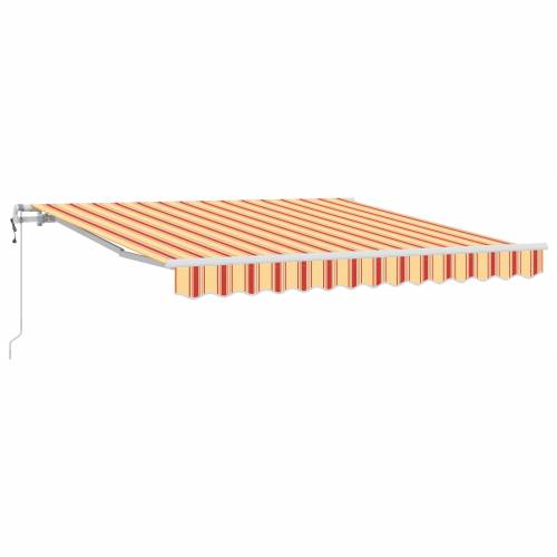 automatska uvučna tenda u žutoj i narančastoj boji 350x250 cm Cijena