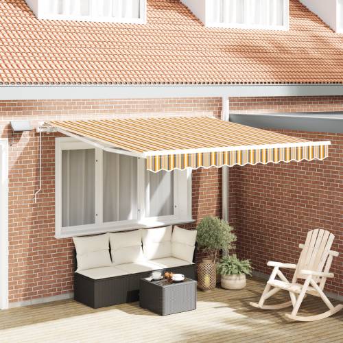 Ručno uvlačiva tenda s LED višebojnim trakama 350x250 cm Cijena