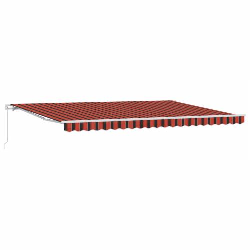 Ručno uvlačiva tenda Narandžasta i smeđa 500x350 cm Cijena