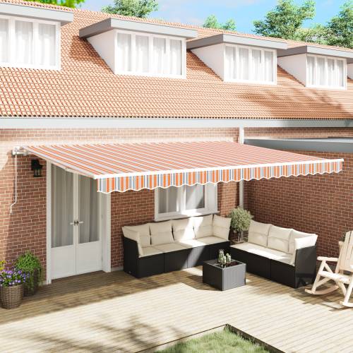 Automatska povlačiva tenda s više boja 500x350 cm Cijena