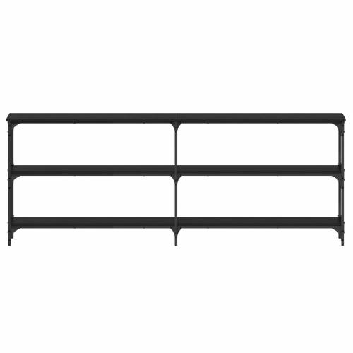 konzolni stol Crni hrast 200x29x75 cm Konstruirano drvo Cijena