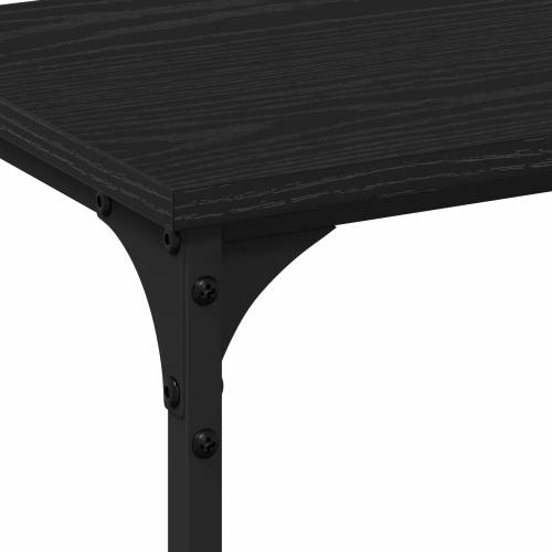 konzolni stol Crni hrast 200x29x75 cm Konstruirano drvo Cijena