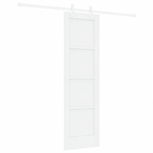 klizna vrata s dijelovima za montažu Bijela 61x198.5 cm Čvrsto drvo bor Cijena