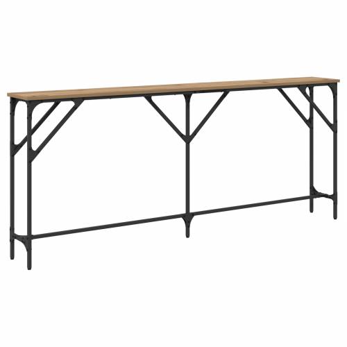 konzolna stolica umjetnički hrast 180x23x75 cm obrađeni drvo Cijena
