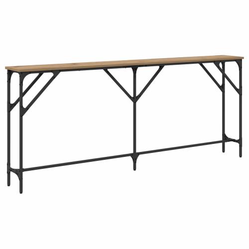 konzolna stolica umjetnički hrast 180x23x75 cm obrađeni drvo Cijena
