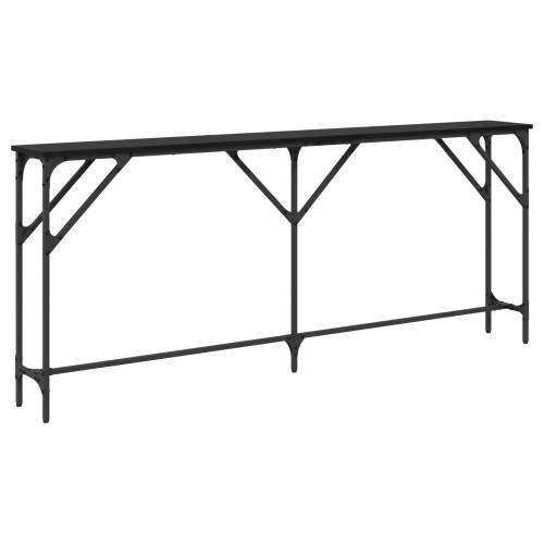 konzolni stol Crni hrast 180x23x75 cm Uređeno drvo Cijena