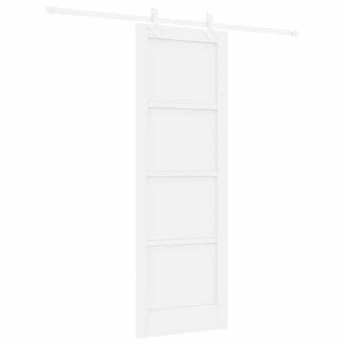 klizna vrata s hardverom set bijela 73,5x211 cm čvrsto borovo drvo Cijena