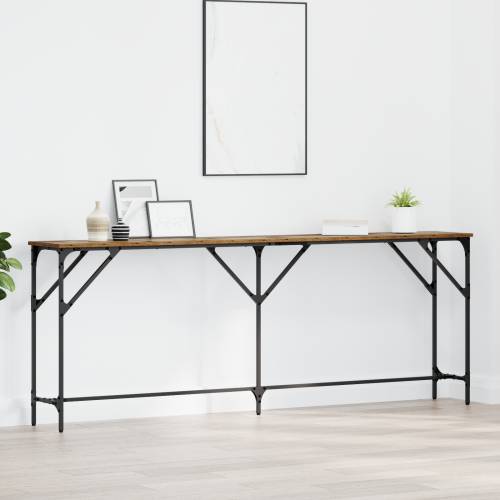 Konzolni stol od starog drva 200x29x75 cm, inženjersko drvo Cijena