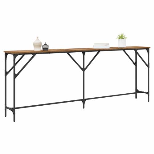 Konzolni stol od starog drva 200x29x75 cm, inženjersko drvo Cijena
