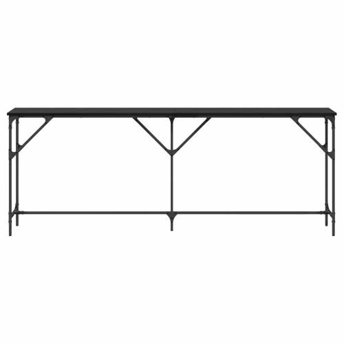 Konzola Stol Crna hrastovina 200x29x75 cm Konstruirano drvo Cijena