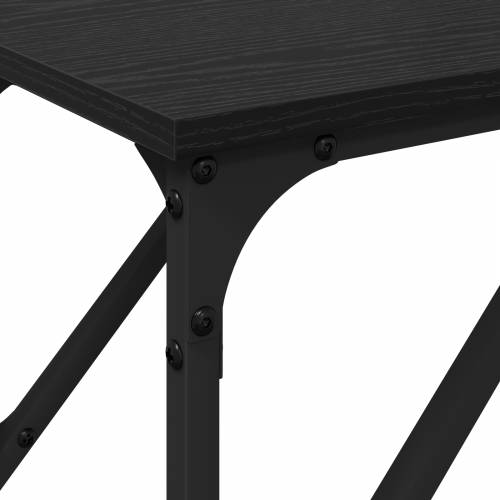 Konzola Stol Crna hrastovina 200x29x75 cm Konstruirano drvo Cijena