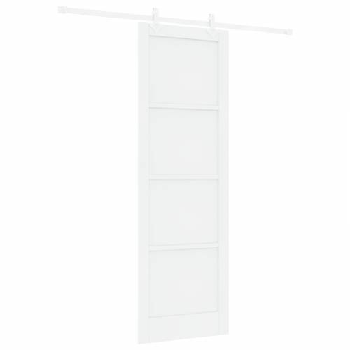 klizna vrata s setom hardvera bijela 78x232 cm čvrsti bor Cijena