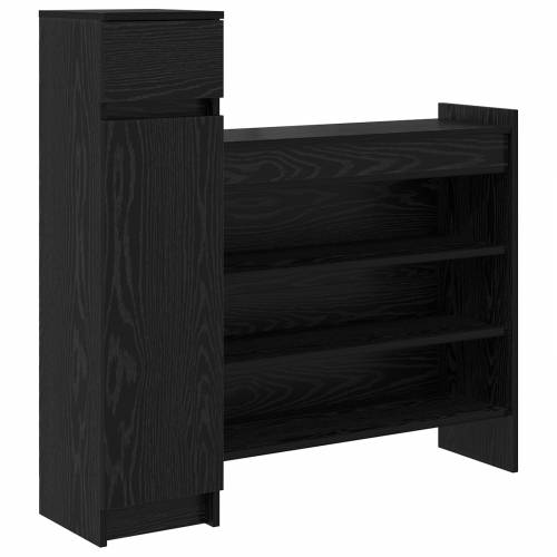 ormar za cipele crni hrast 100,5x28x100 cm konstruirano drvo Cijena