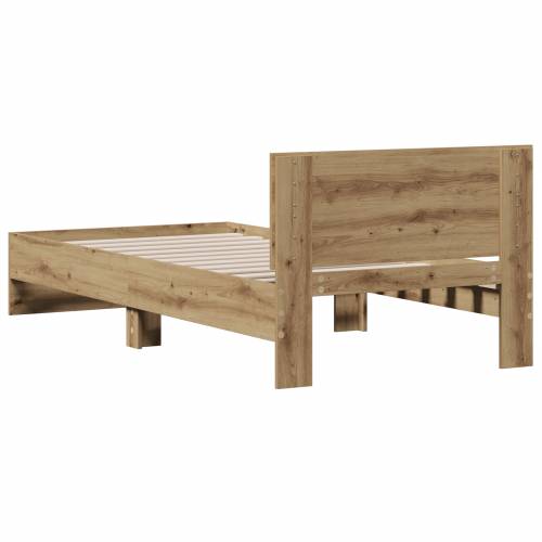 okvir kreveta bez madraca i uzglavlja hrast 90x200 cm Cijena