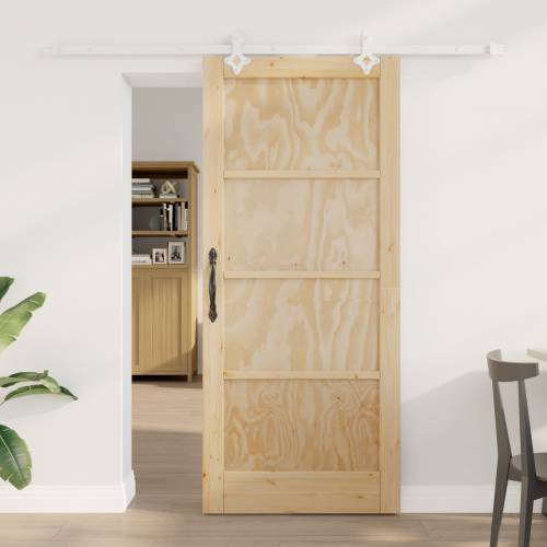Klizna vrata s hardverom Set 86x198.5 cm Odnosno drvo bora Cijena