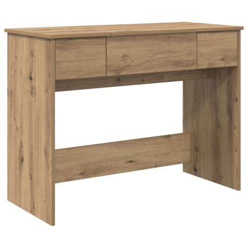 toaletni stol s ogledalom obrtnički hrast 100x45x76 cm Cijena