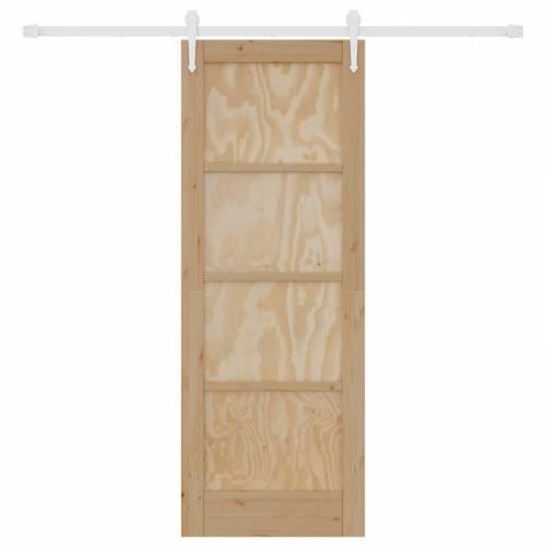 klizna vrata s opremom set 73.5x198.5 cm Čvrsta drva bor Cijena