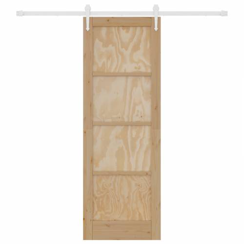 Klizna Vrata Set Opreme 73.5x211 cm Masivna Borovina Cijena