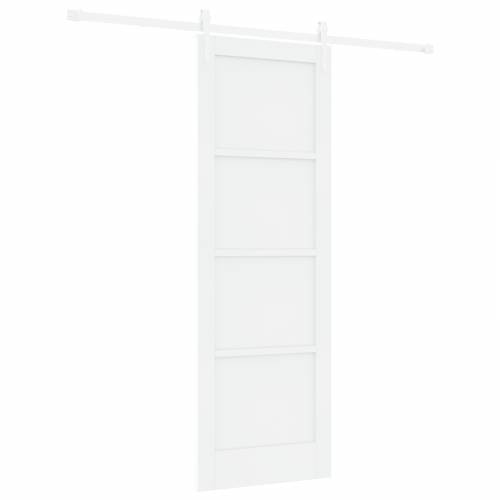 klizna vrata s priborom Bijela 73.5x211 cm Čvrsto drvo bor Cijena