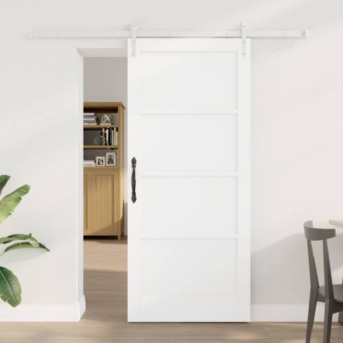 klizna vrata sa setom hardvera bijela 78x202 cm čvrsta drvo bor Cijena