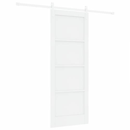 klizna vrata sa setom hardvera bijela 78x202 cm čvrsta drvo bor Cijena