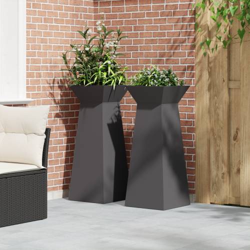 Stalak za biljke Crni Metal 40 x 40 x 101 cm Sadilice Cijena