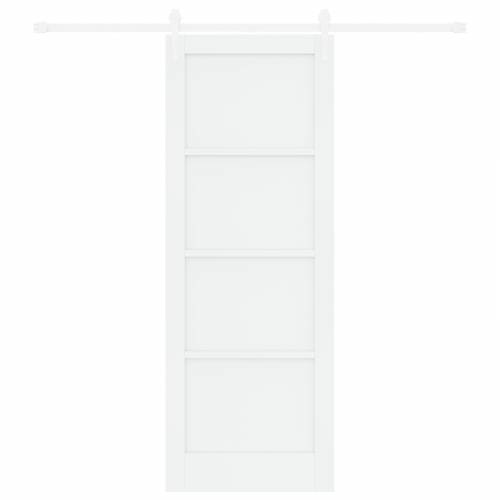Klizna Vrata sa Setom Opreme Bijela 78x211 cm Puni Bor Cijena