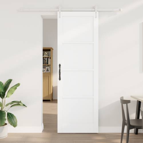 klizna vrata s setom hardvera bijela 78x232 cm čvrsta borovina Cijena