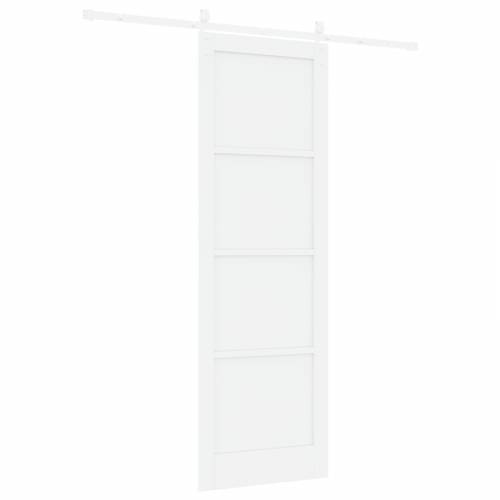 klizna vrata s setom hardvera bijela 78x232 cm čvrsta borovina Cijena