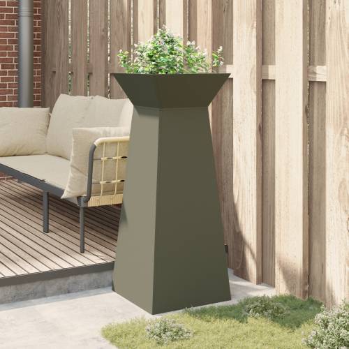 Stalak za posude Maslinasta boja Metal 40 x 40 x 101 cm Posude Cijena
