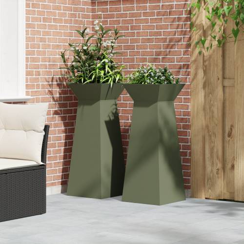 Stalak za biljke Maslinasta Metal 40 x 40 x 101 cm Cijena