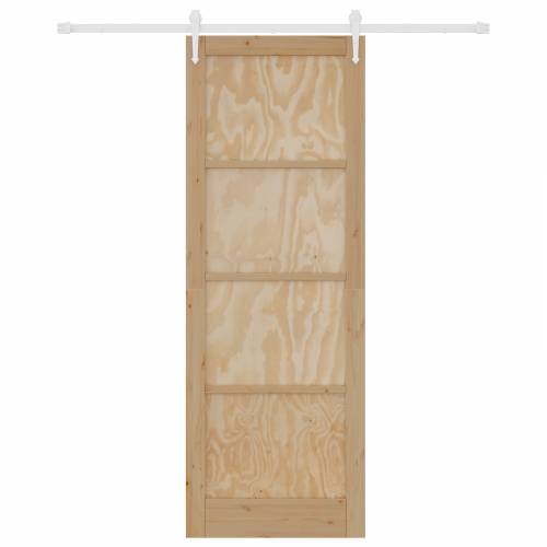 Klizna vrata s kompletnim materijalom 83x232 cm od masivne borovine Cijena
