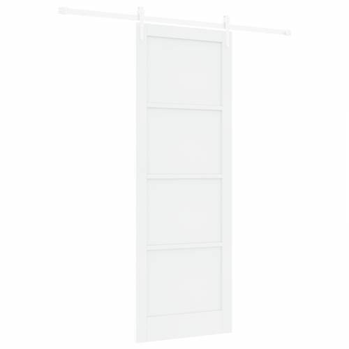 klizna vrata s hardver setom bijela 83x232 cm od punog drva bor Cijena