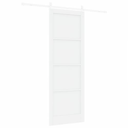 klizna vrata s hardver setom bijela 83x232 cm od punog drva bor Cijena