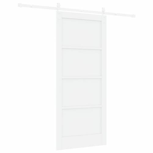 klizna vrata s opremom bijela 86x198.5 cm čvrsto drvo bor Cijena