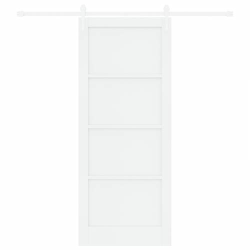 klizna vrata s setom hardvera Bijela 86x211 cm Čvrsta borovina Cijena