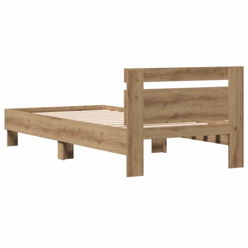 okvir kreveta od hrasta Artisan 90 x 200 cm napravljen od konstruiranog drva. Cijena