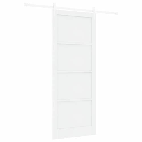 klizna vrata s setom opreme bijela 93x232 cm od čvrstog bora Cijena
