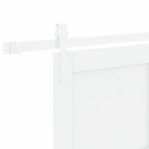 klizna vrata s setom opreme bijela 93x232 cm od čvrstog bora Cijena