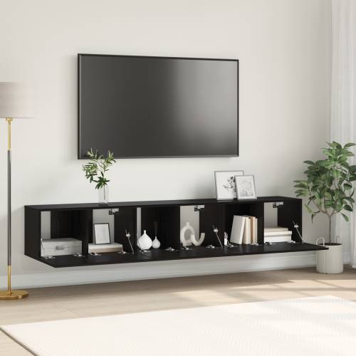 set TV kabineta Crni hrast Konstruirano drvo Srednji TV kabinet Cijena