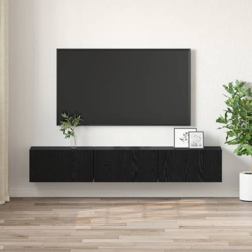 set TV kabineta Crni hrast Konstruirano drvo Srednji TV kabinet Cijena