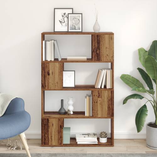 Polica za knjige Staro drvo Konstruirano drvo 80 x 24 x 124 cm Cijena