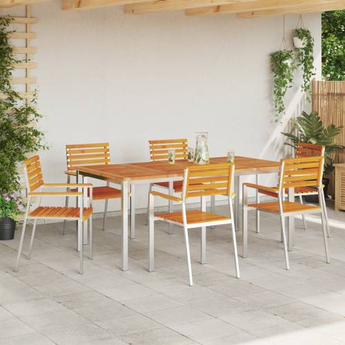 Sklopive vrtne stolice 6 kom 54.5x56x89 cm Masivno drvo bagrem Cijena