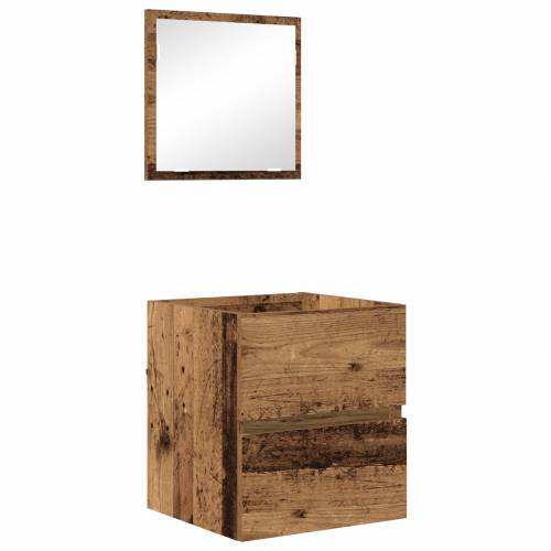 Ormar za kupaonicu Staro drvo MDF s furnirom Srednji Cijena