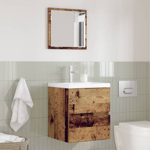 Ormar za kupaonicu Staro drvo MDF s furnirom Srednji Cijena