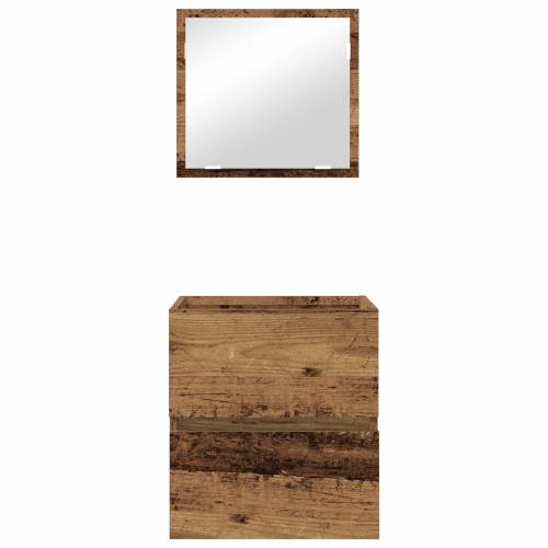 Ormar za kupaonicu Staro drvo MDF s furnirom Srednji Cijena