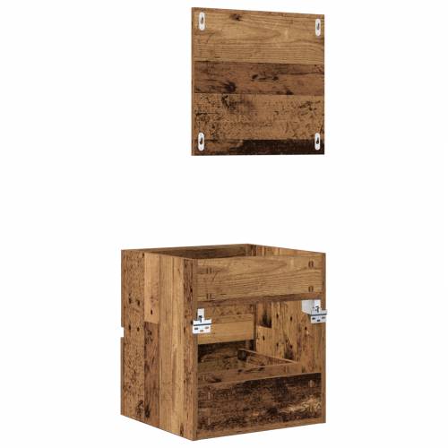 Ormar za kupaonicu Staro drvo MDF s furnirom Srednji Cijena