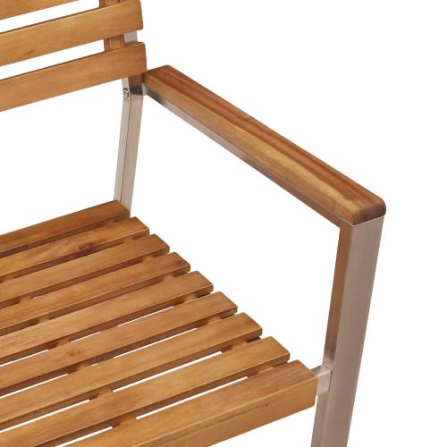 Set vrtnog namještaja 8 kom 54.5x56x89 cm Masivno drvo od bagrema Cijena