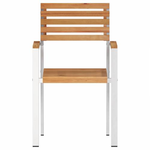 Skladne vrtne stolice 8 kom 54.5x56x89 cm Čvrsto drvo tikovine Cijena